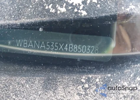 2004 BMW 525I из США, поврежденный, VIN WBANA535X4B850328